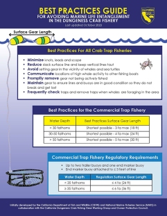2023 Best Practices Guide describes the safest way to deploy crab traps.